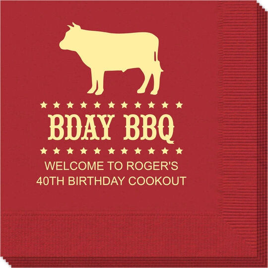 BBQ Cow Napkins